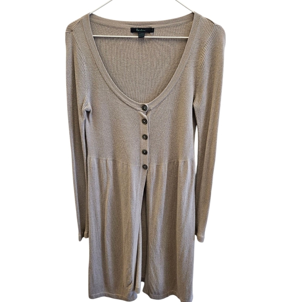 Boden Duster Long Sleeve Sweater Dress Womens